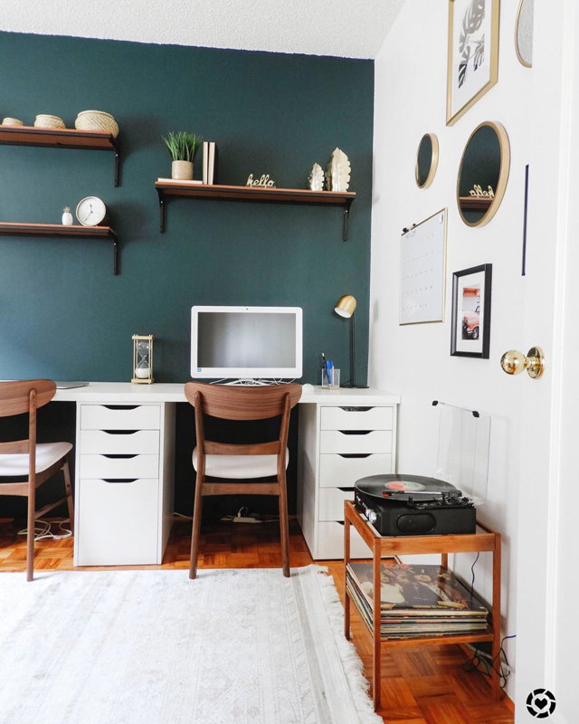 MidCentury Modern Office Design Photo by Wayfair Professional